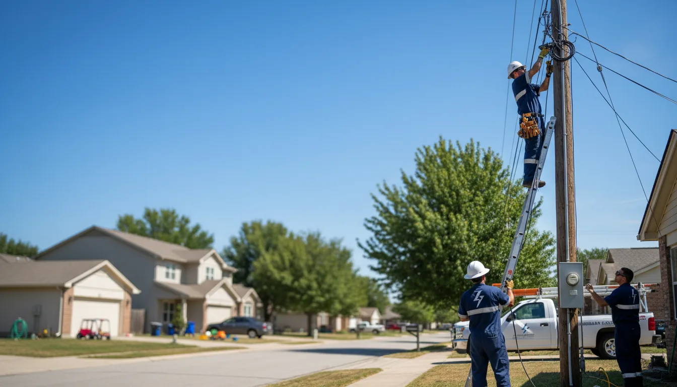 Residential electrician providing installation services in Baker, WV